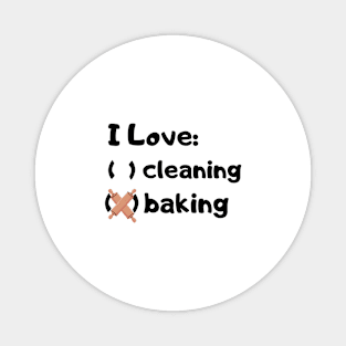 Baking Kawaii Japan Baker Minimalist Vintage Magnet